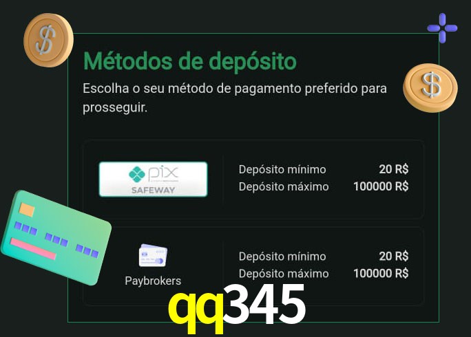 O cassino qq345 oferece uma grande variedade de métodos de pagamento